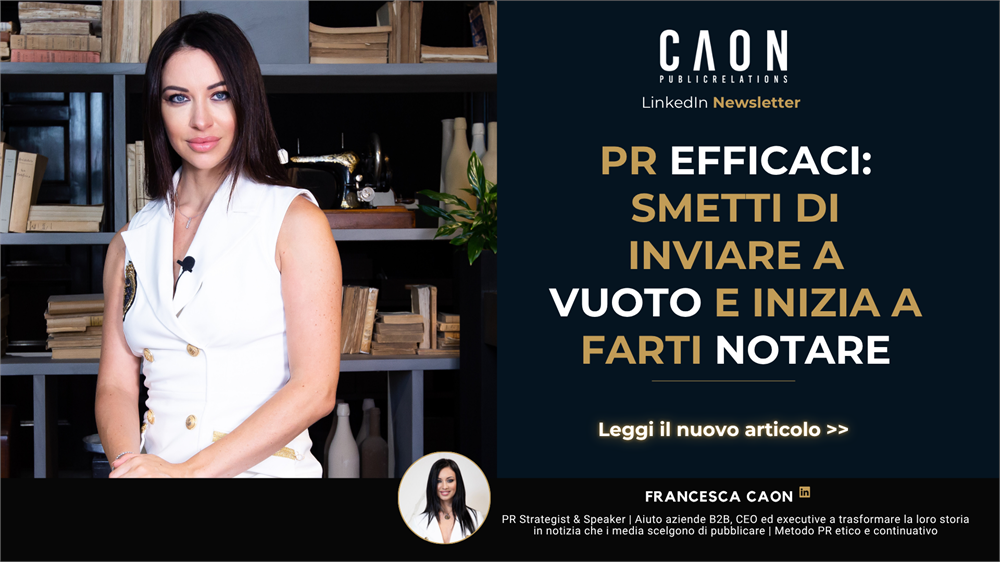 PR efficaci: smetti di inviare a vuoto e fatti notare